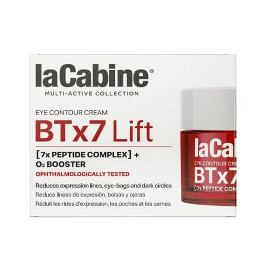 Oogomtrekcrème met liftend en verhelderend effect BTx7 Lift Multi-active, 15 ml, La Cabine