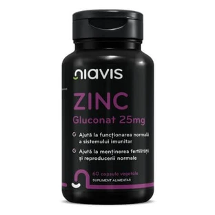 Zinkglukonat, 25 mg, 60 Kapseln, Niavis