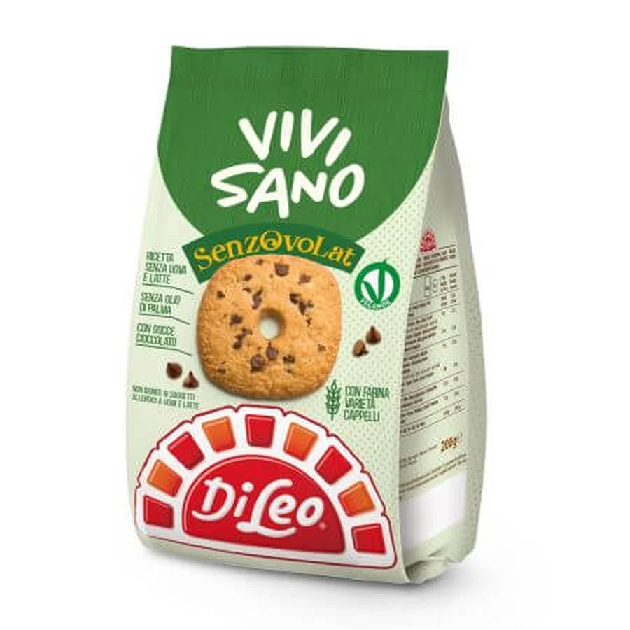 Peptidekoekjes in chocolade, zonder melk en eieren, 280 g, Vivisano