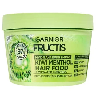 Masque hydratant rafraîchissant Fructis avec kiwi et menthol, 390 ml, Garnier