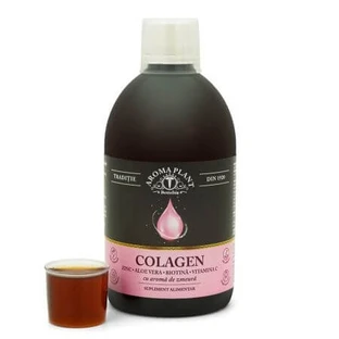 Colágeno con zinc, aloe vera, biotina y vitamina C, 500 ml, Aroma Plant
