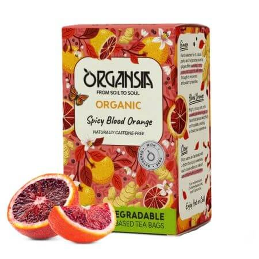 Red orange tea, 18 sachets, Organsia