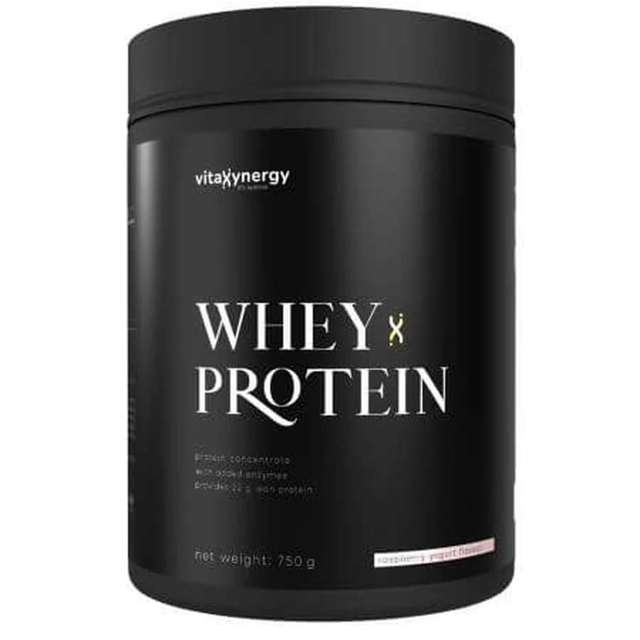 Whey protein with raspberry and yogurt flavor, 750 g, Vitaxynergy