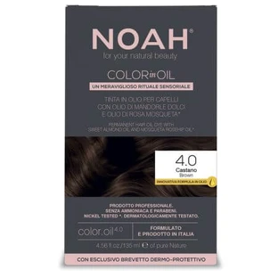 Dauerhafte Haarfarbe 4.0 Braun Farbe in Öl, 135 ml, Noah