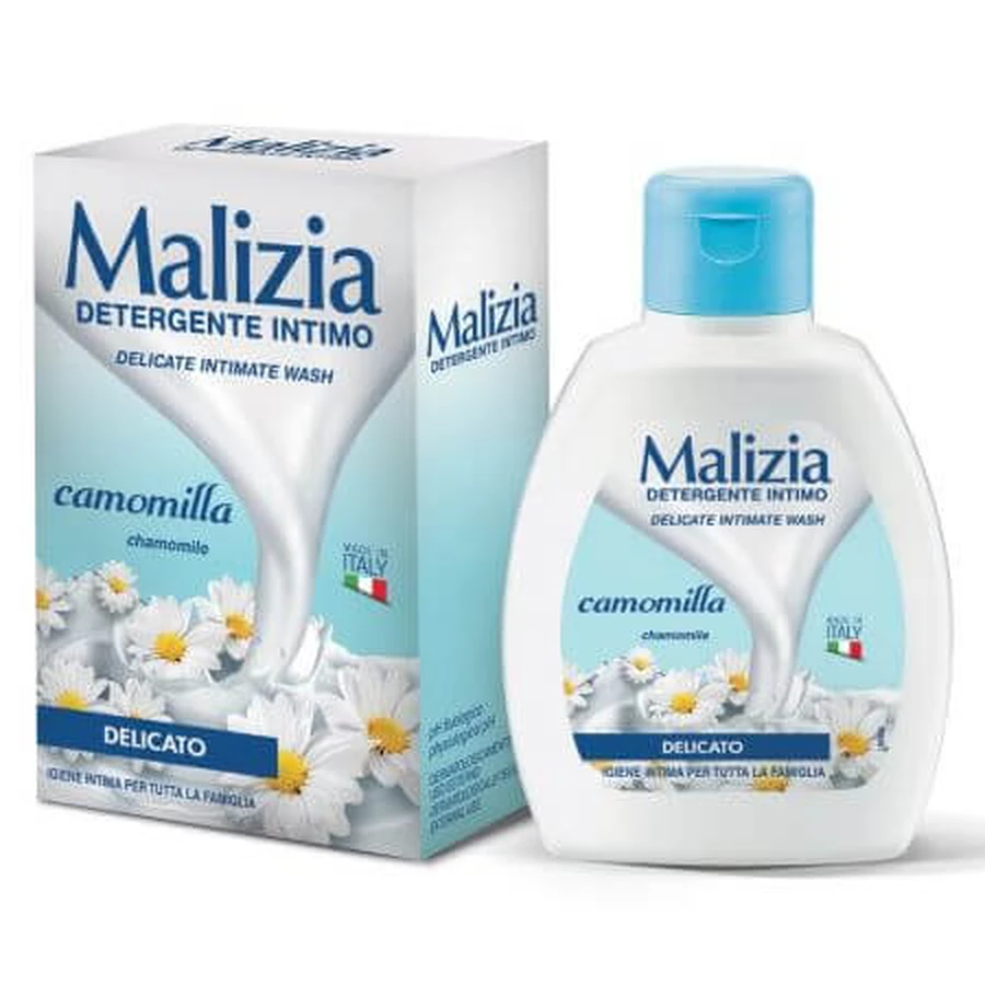 Vloeibare intieme zeep met kamille, 200 ml, Malizia