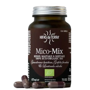 Shiitake, maitake en reishi paddenstoelen extract Mico Mix, 70 capsules, Hifas da Terra
