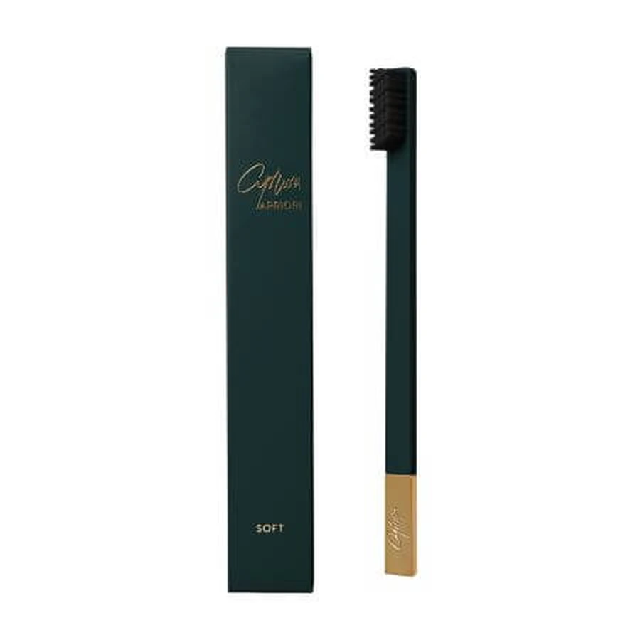 Zahnbürste Soft British Racing Green Gold, 1 Stück, Apriori