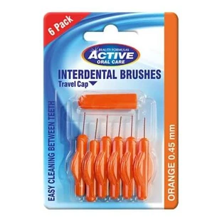 Cepillos interdentales 0,45mm, Cuidado Bucal Activo, 6 piezas, Fórmulas de Belleza
