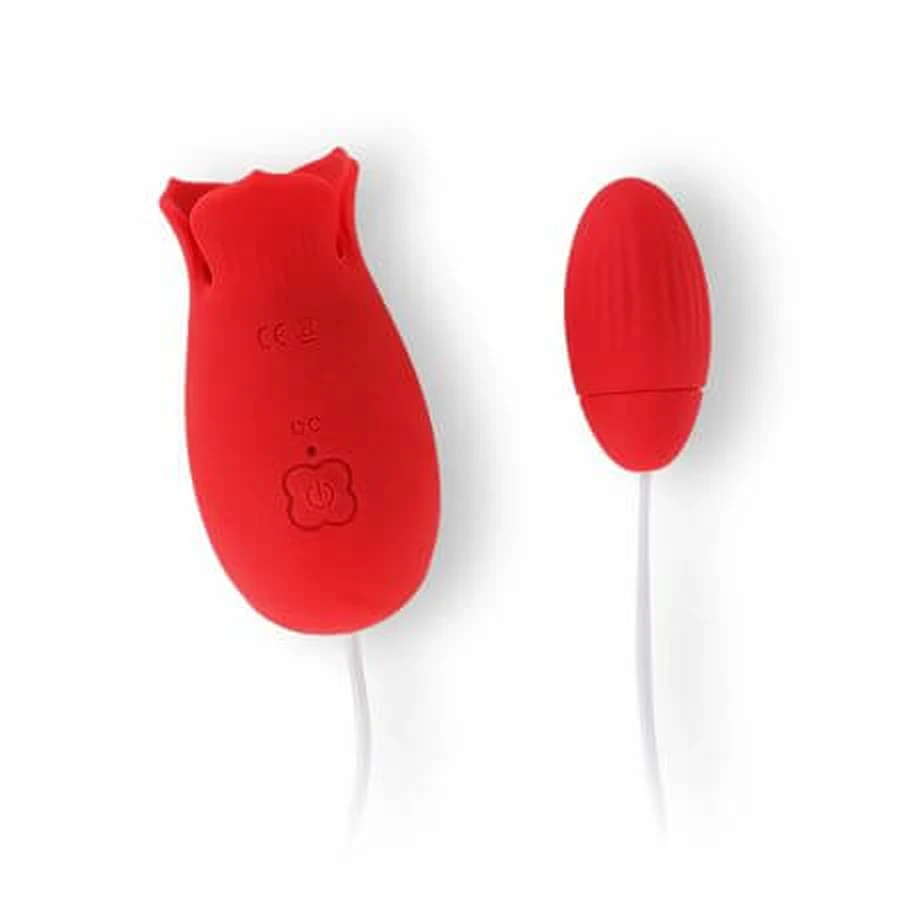 Vibrator met zuigfunctie en stimulerende bloemblaadjes Aphrodite, 1 stuk, Ammicco