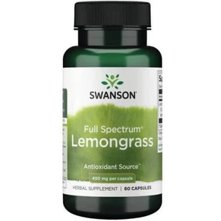 Full Spectrum Lemongrass, 400 mg, 60 cápsulas, Swanson