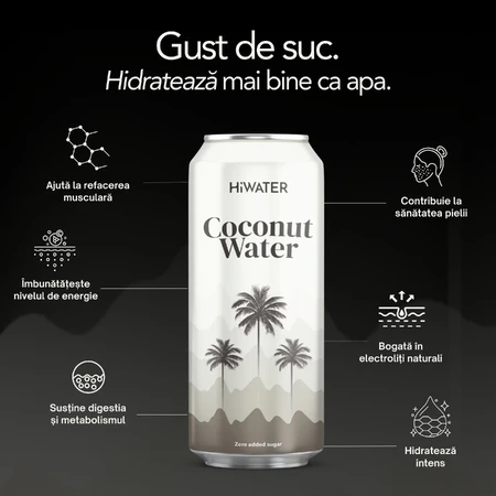 Agua de Coco Natural Original, 320 ml, Hiwater