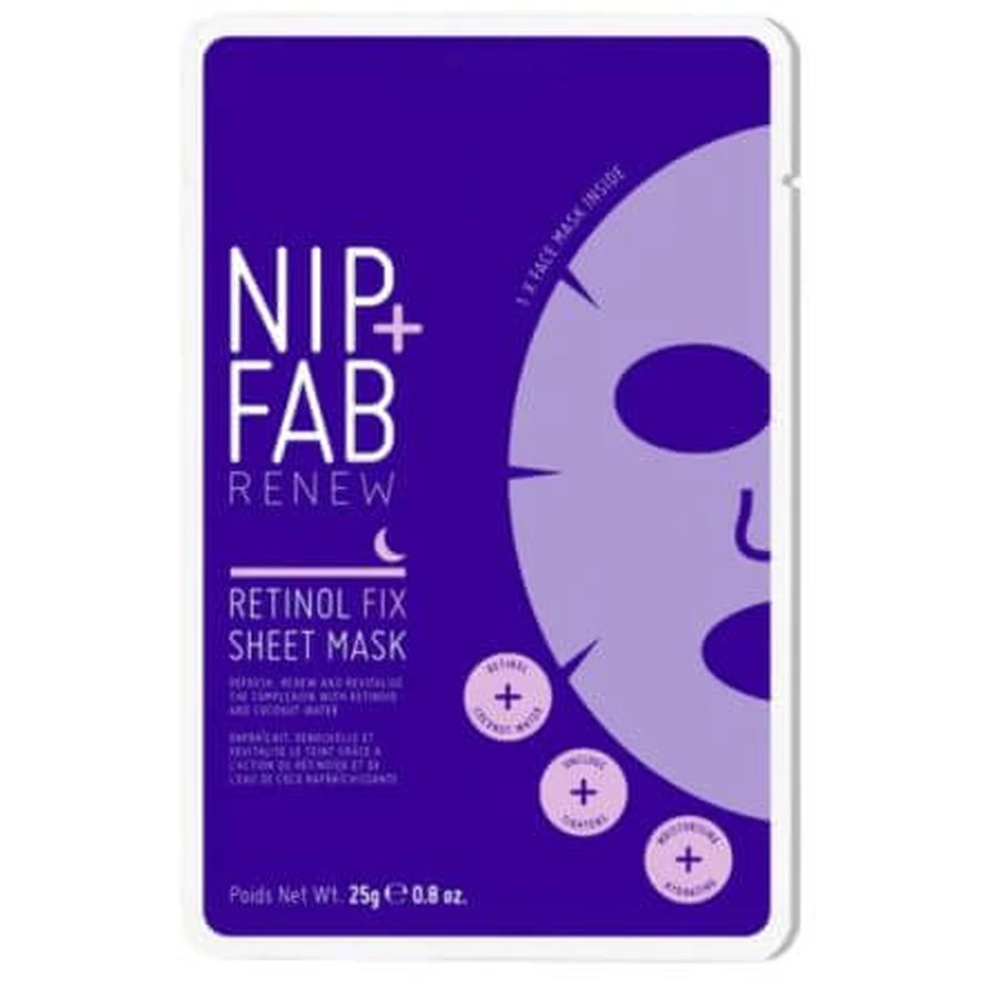 Retinol Fix gezichtsmasker, 25 ml, NIP+FAB