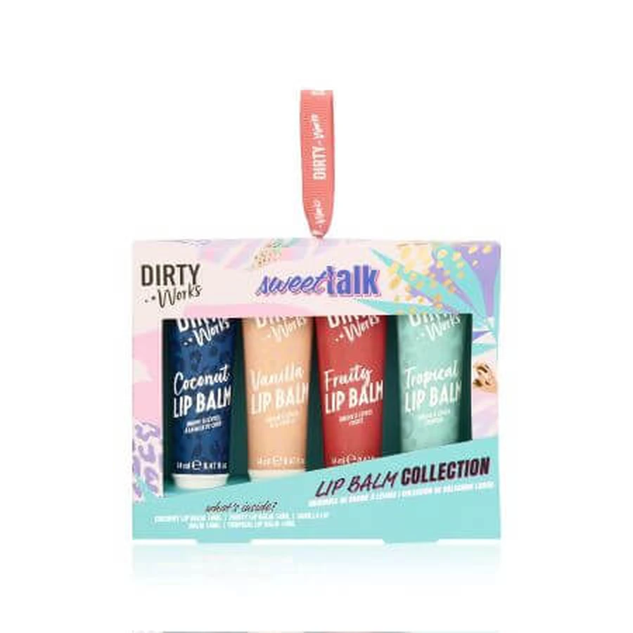Set de bálsamos labiales Sweet Talk, 4 x 14ml, Dirty Works
