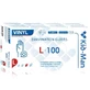 Transparante vinyl wegwerphandschoenen, maat L, 100 stuks, Kid-Man