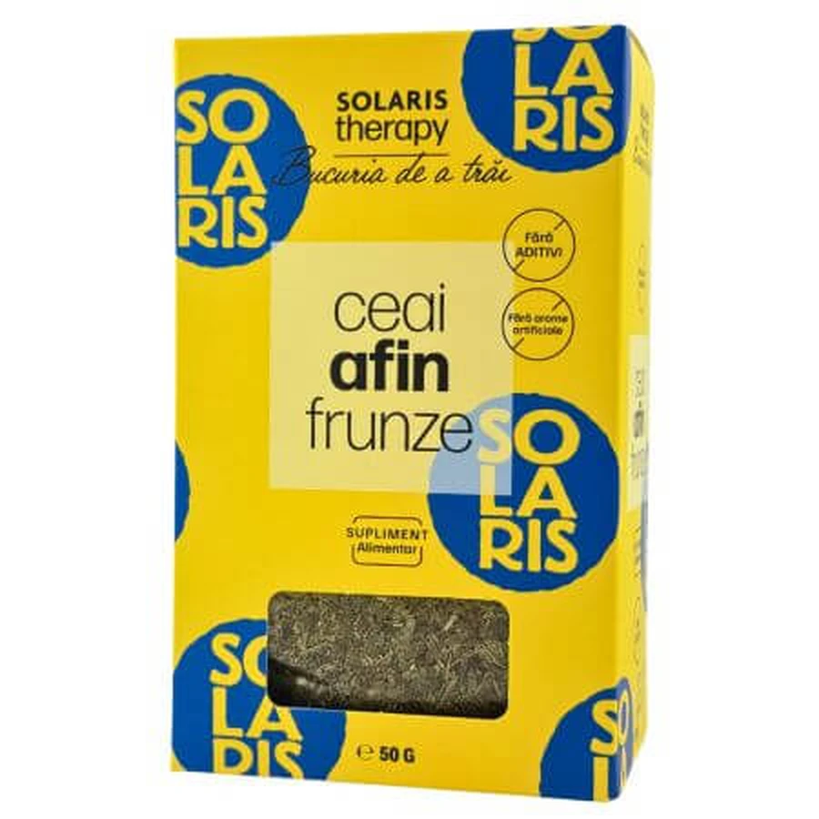 Té de hojas de arándano, 50 gramos, Solaris