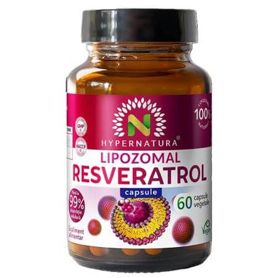 Resveratrol Lipozomal, 60 cápsulas vegetales, Hypernatura