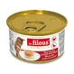 Alimentation humide avec du poulet et du canard pour chats Duo Mousse, 85 g, Les Filous