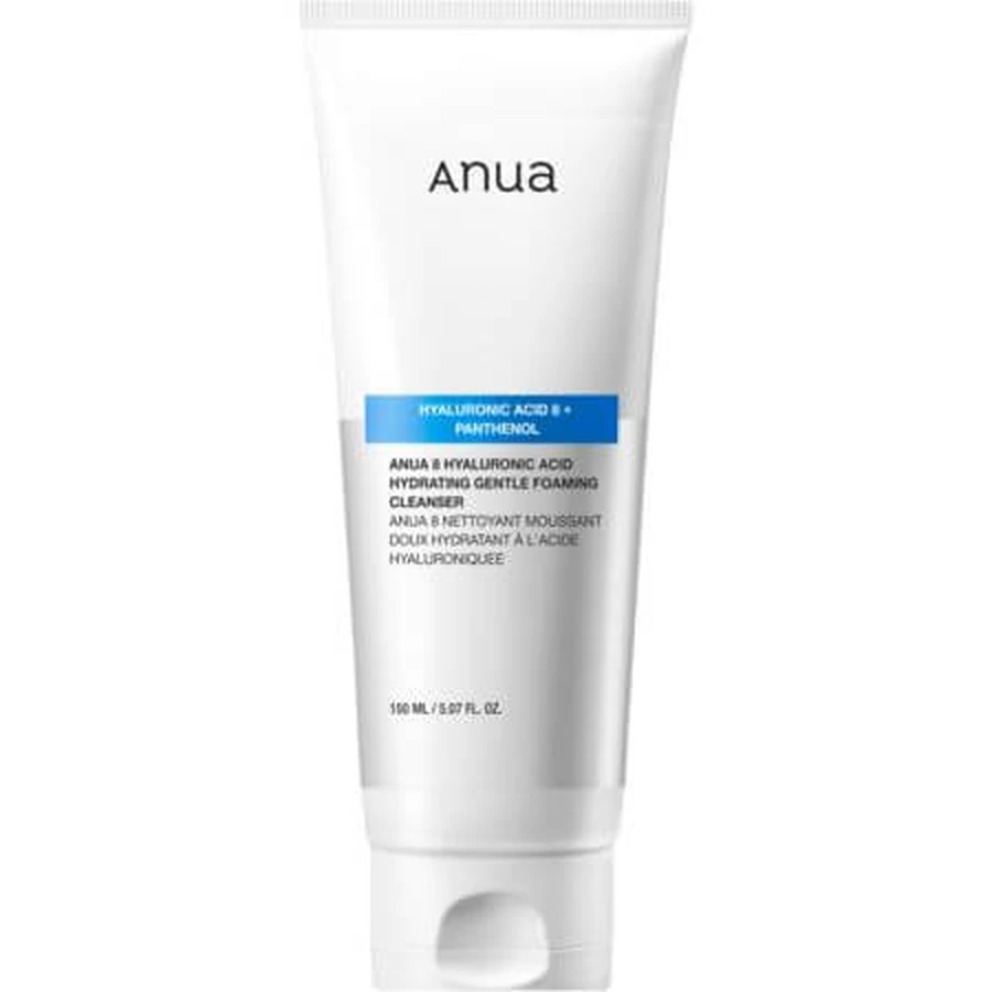 Hydraterende milde schuimende reiniger met 8 soorten hyaluronzuur, 150 ml, Anua