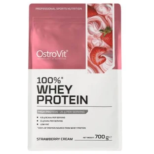 Proteína de suero con sabor a fresa Whey Protein Chocolate Strawberry Cream, 700 g, OstroVit