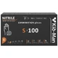 Wegwerphandschoenen ongepoederd nitril, zwart, maat S, 100 stuks, Kid-Man