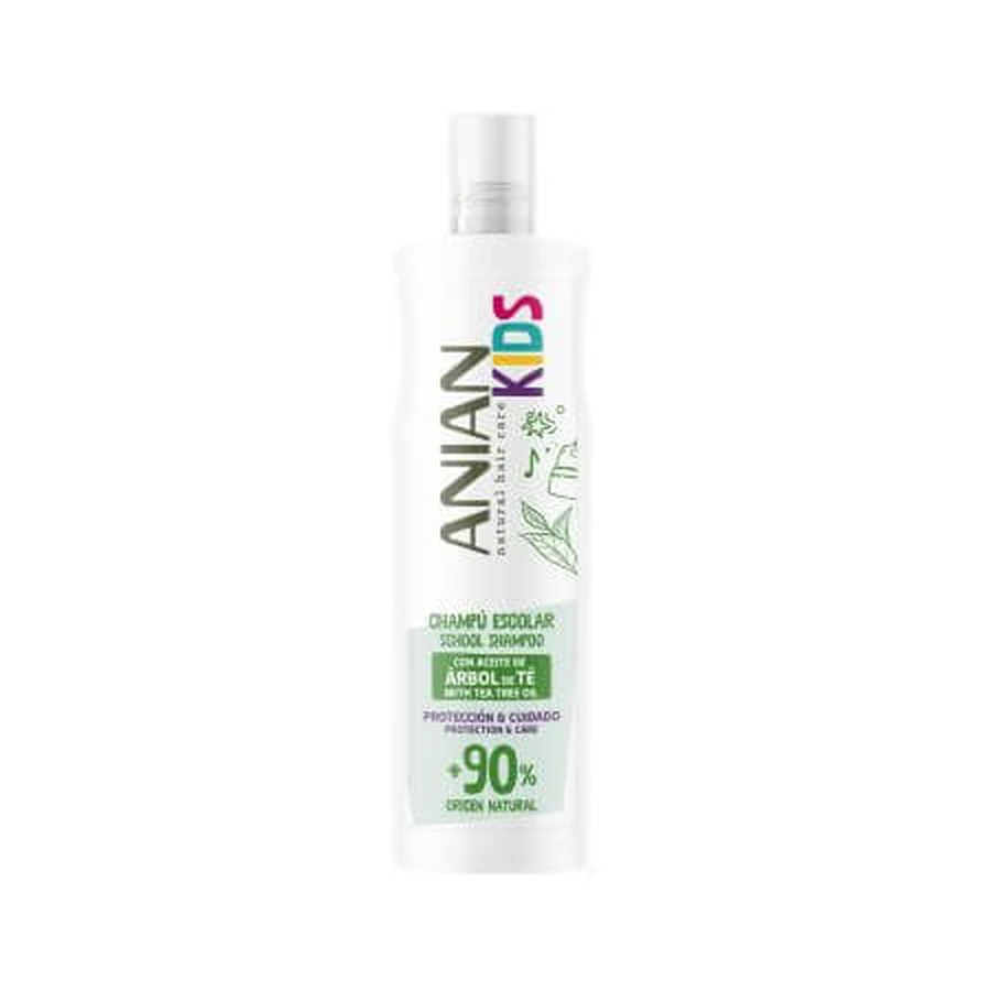 Champú con aceite del árbol del té para niños Kids, 400 ml, Anian