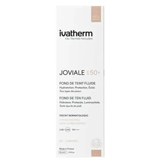 Fond de teint fluide SPF50+ 03 Caramel Joviale, 30 ml, Ivatherm