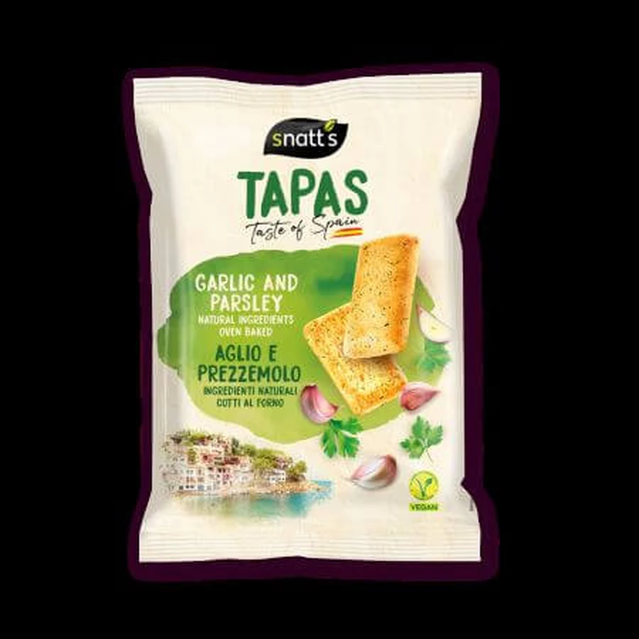 Snacks con ajo y perejil Tapas, 80 g, Grefusa