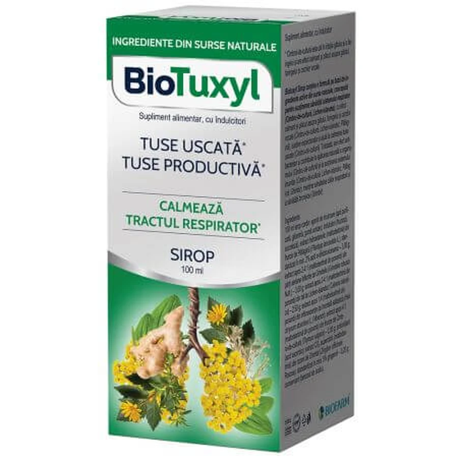 Biotuxyl Droge en productieve hoestsiroop, 100 ml, Biofarm