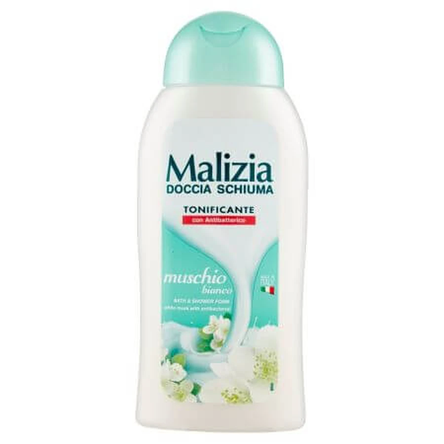 Gel douche au musc blanc, 300 ml, Malizia