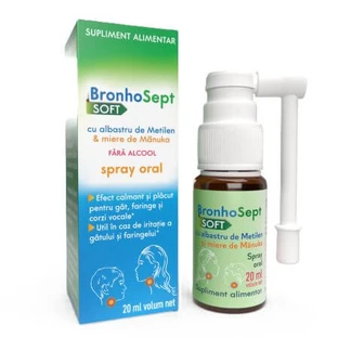 BronhoSept Azul de metileno suave spray oral, 20 ml, Justin Pharma