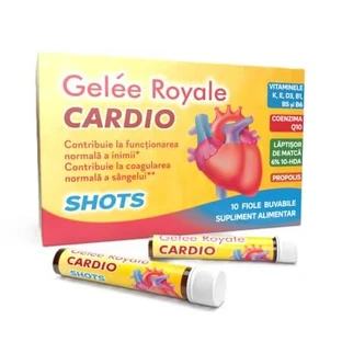 Gelee Royale Cardio Shots, 10 trinkbare Ampullen, Justin Pharma