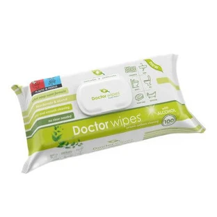 Lingettes humides en céramique à base de plantes, 100 pièces, Doctor Wipe's