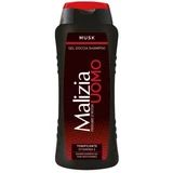 Douchegel en shampoo voor mannen Tonic Musk, 250 ml, Malizia