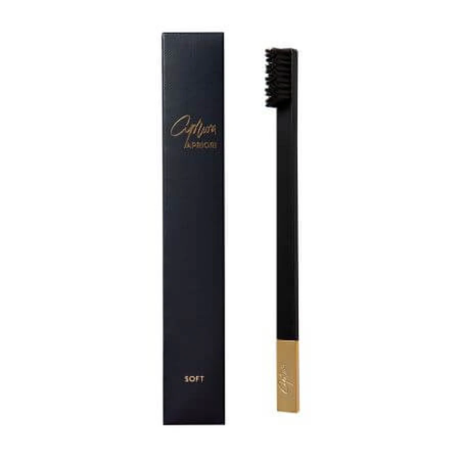 Zahnbürste Soft Schwarz Gold, 1 Stück, Apriori