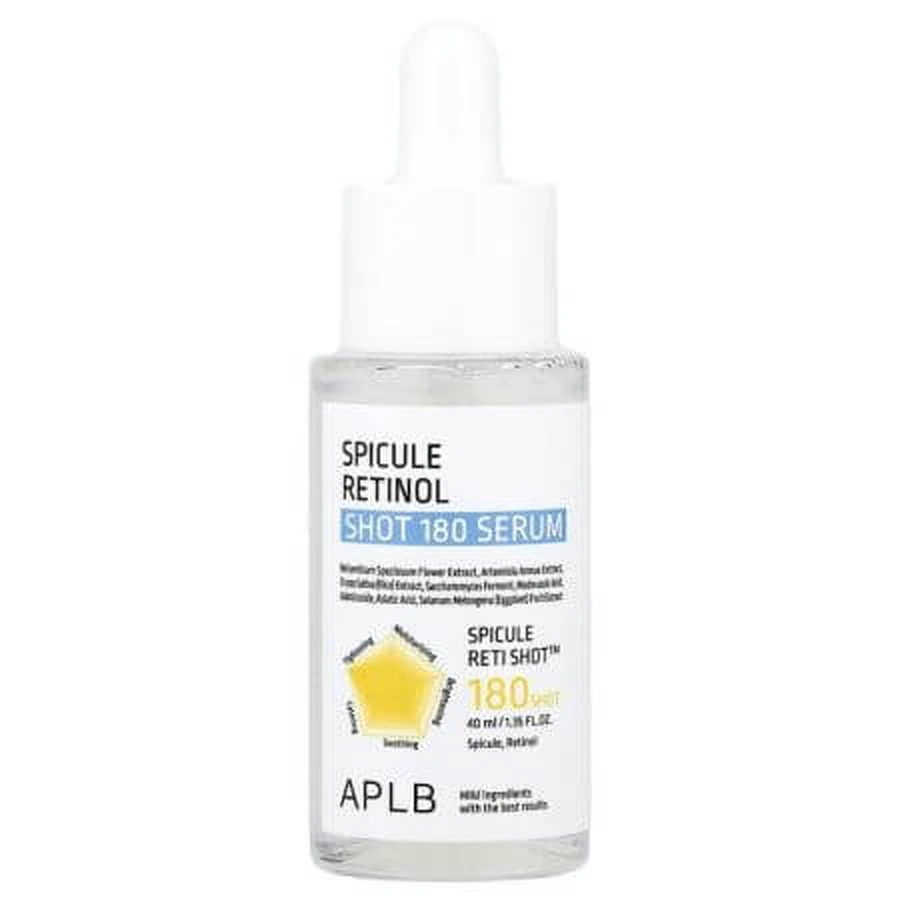 Sérum anti-âge avec micro-spicules de rétinol, Spicule Retinol Shot 180, 40 ml, Aplb