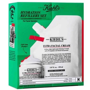 Set Ultra Facial Moisturizing Cream + Navulling Hydration Refillery, 50 ml + 150 ml, Kiehl's