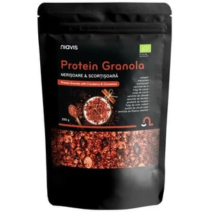 Protein-Granola mit Cranberries und Zimt, 250 g, Niavis