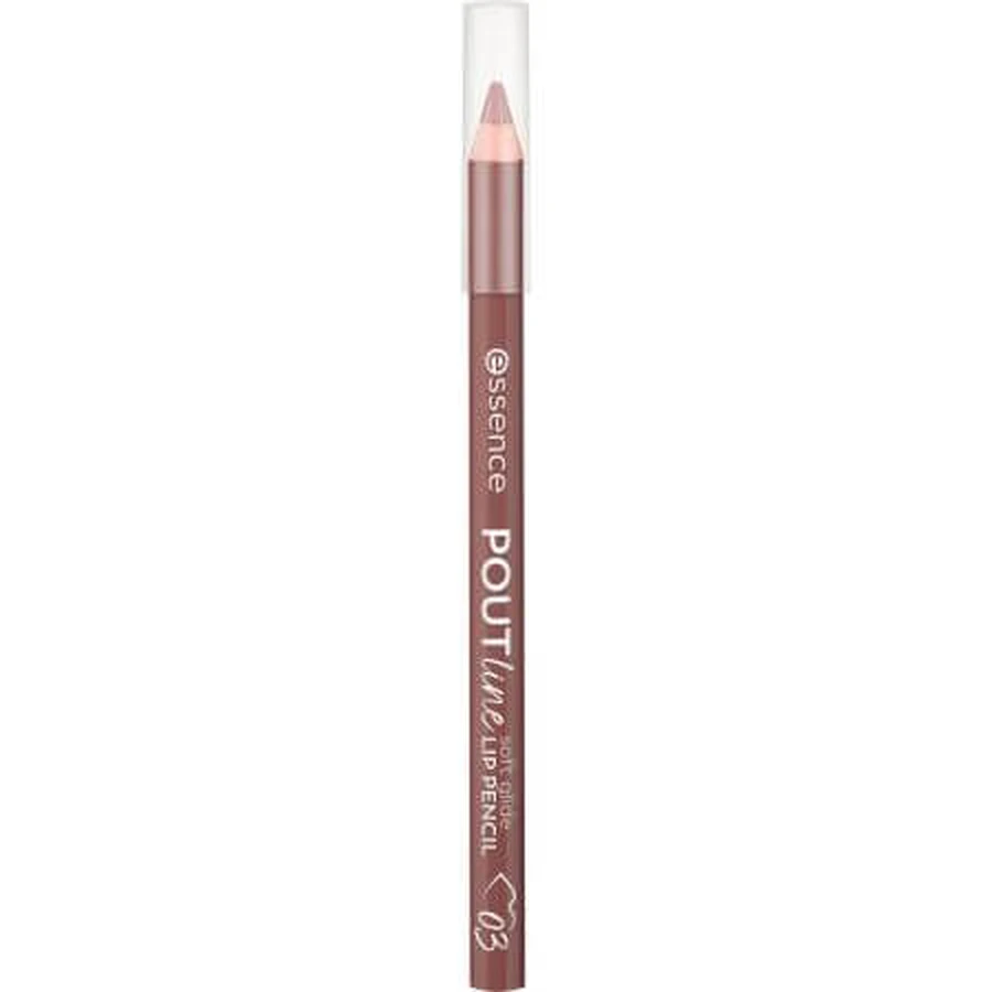 Lip pencil, 03 Bare Affair, POUTline soft glide, 0.62 g, Essence