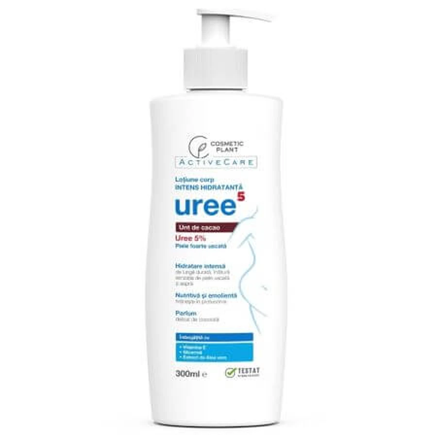 Loción corporal intensamente hidratante con 5% de urea Active Care, 300 ml, Cosmetic Plant