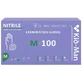 Wegwerphandschoenen paars nitril, maat M, 100 stuks, Kid-Man