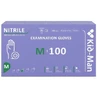 Disposable purple nitrile gloves, size M, 100 pieces, Kid-Man