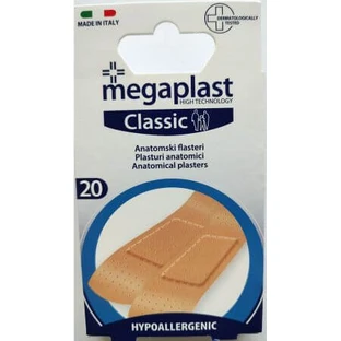 Wasserdichte Pflaster mit Mikroperforation, 20 Stück, Megaplast