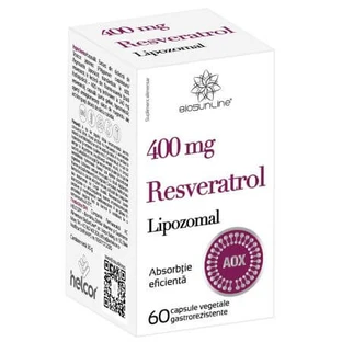 Resveratrol Lipozomal, 400mg, 60 cápsulas vegetales, BioSunLine