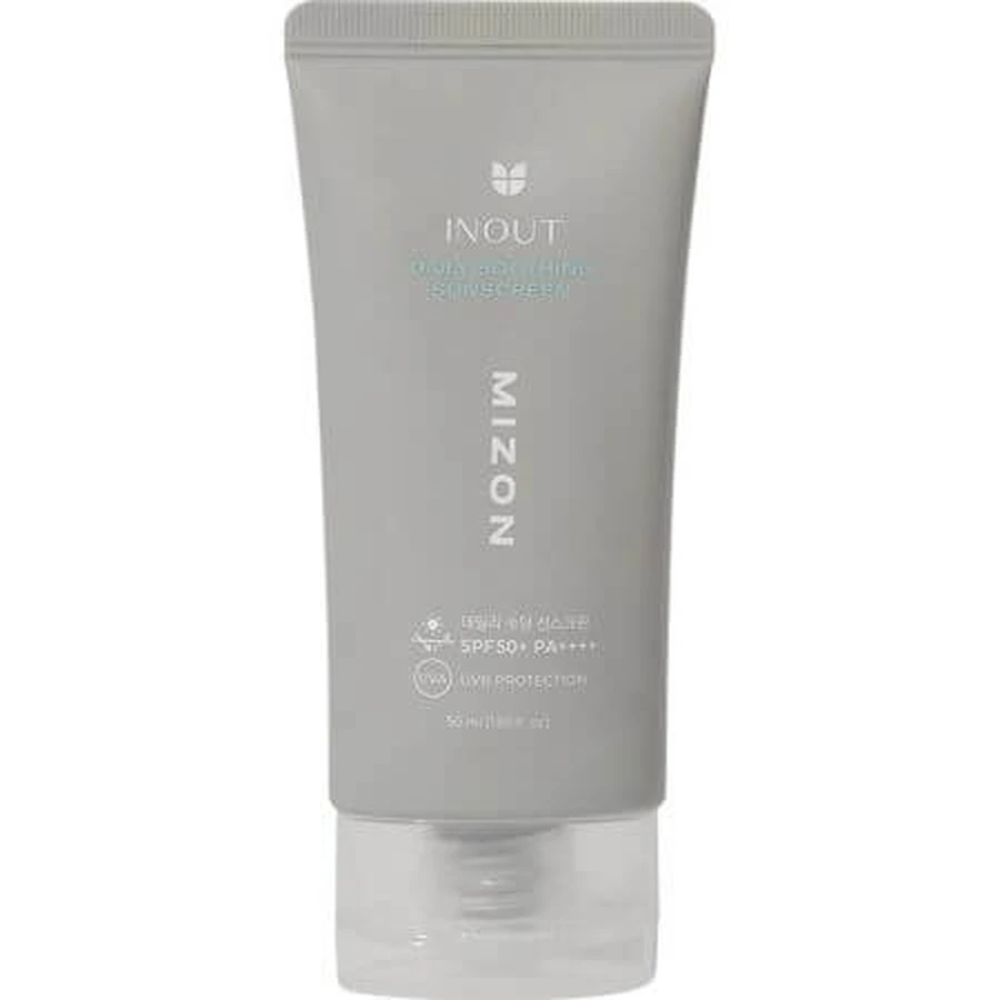 Sonnenschutz-Gesichtscreme SPF 50+PA++++ Daily Soothing Sunscreen Inout, 50 ml, Mizon