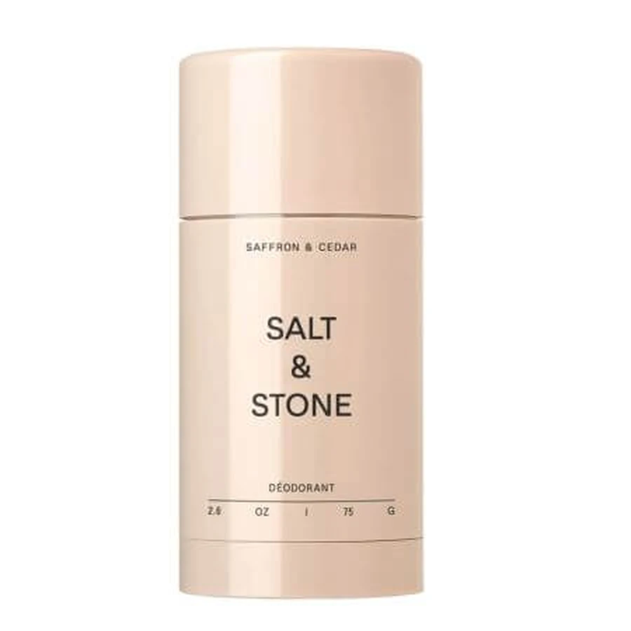 Extra starkes natürliches Deodorant mit Safran und Zedernholz, 75 g, Salt & Stone