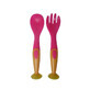 First Steps R0545I - Cutlery Set With Suction Cups 0545 Pink