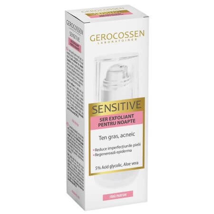 Exfoliating Night Serum Sensitive, 30 ml, Gerocossen