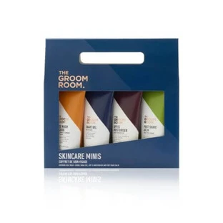 Set de cuidado facial para hombre, Minis de cuidado de la piel, 4 x 50 ml, The Groom Room