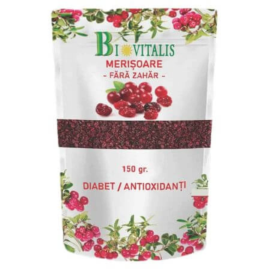Veenbessen zonder suiker, 150 g, Biovitalis