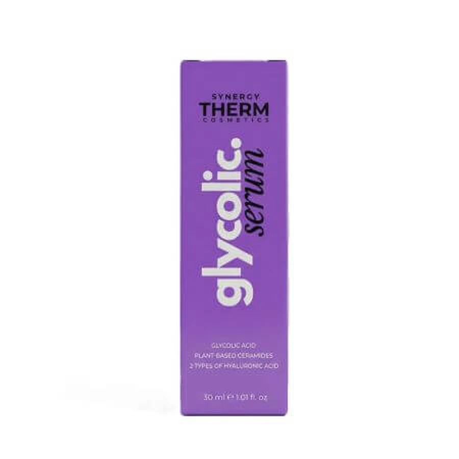 Suero facial de ácido glicólico, 30 ml, Synergy Therm